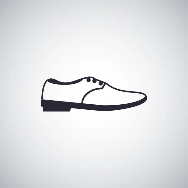 Zapato icono plano — Vector de stock