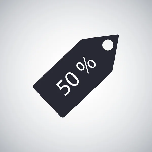 50 por ciento tag — Vector de stock