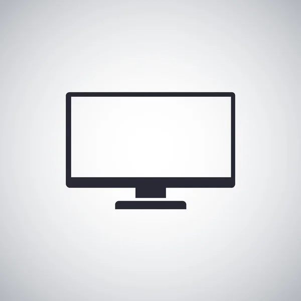 Icône TV plat — Image vectorielle