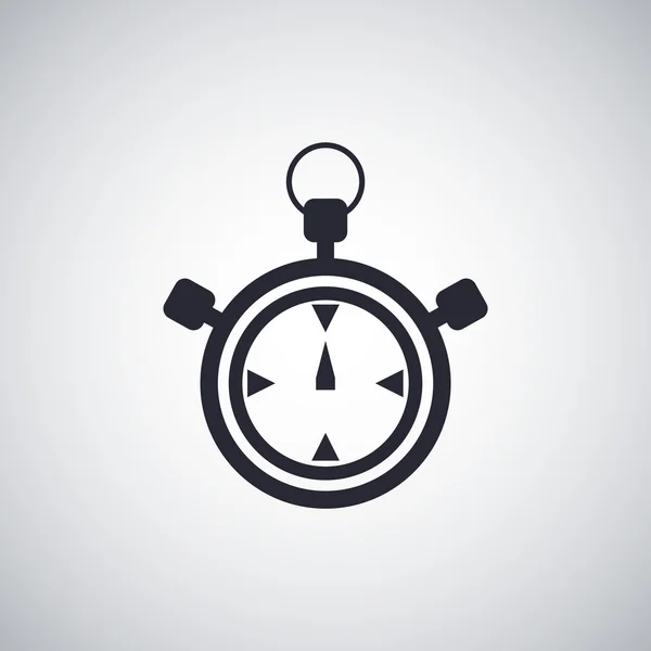 Stopwatch platte pictogram — Stockvector