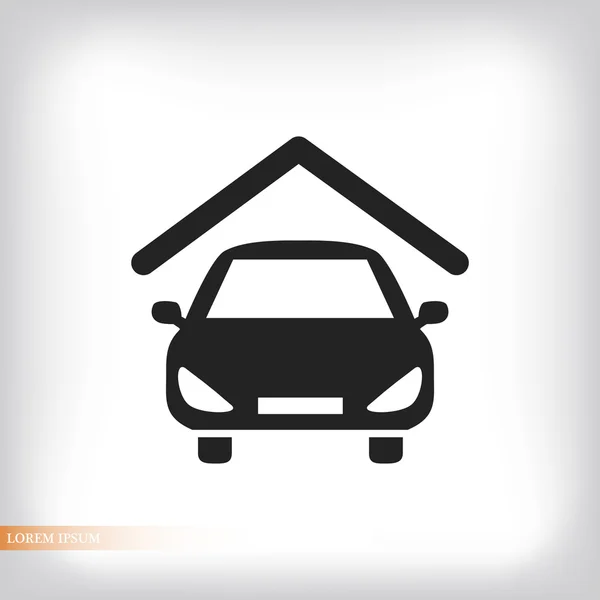 Car sík ikon — Stock Vector