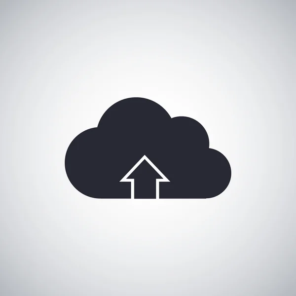 Baixar a partir de cloud flat icon — Vetor de Stock