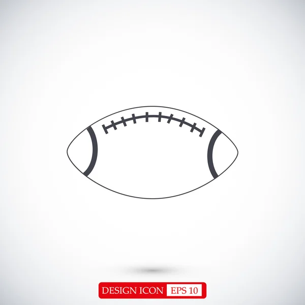 รั๊กบี้บอลไอคอนแบน — ภาพเวกเตอร์สต็อก