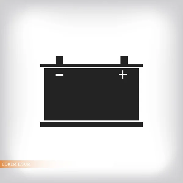 Autobatterie-Symbol — Stockvektor