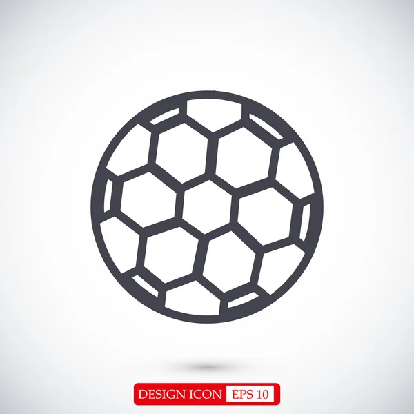 Fußball-Flach-Ikone — Stockvektor