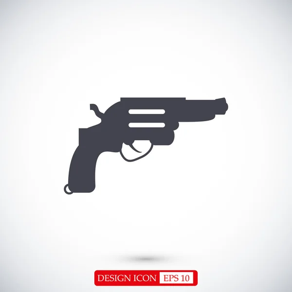 Revolver flat icon — Stock Vector