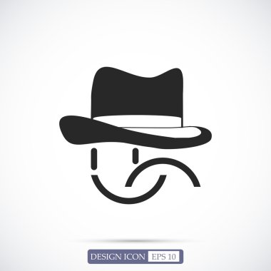 gülümseme düz simgesi