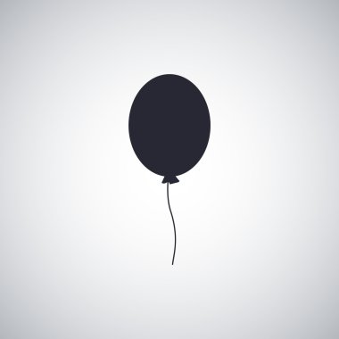 Balon düz simgesi