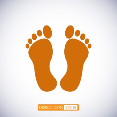 ayakları düz simgesi