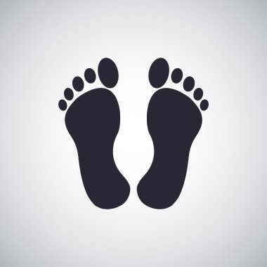 ayakları düz simgesi