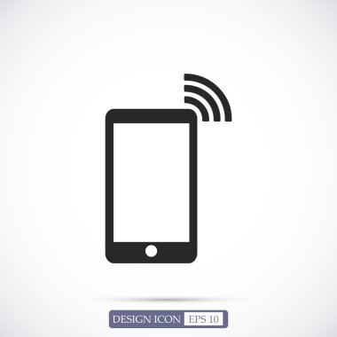 Telefon Düz Simgesi