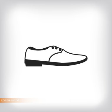  Ayakkabı düz simgesi