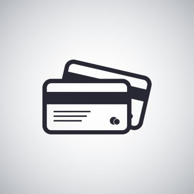 kartları düz simgesi