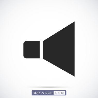 düz hoparlör simgesi