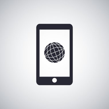 Akıllı Telefon Düz Simgesi