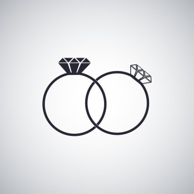 Yüzük düz simgesi