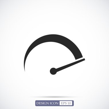 hız göstergesi düz simgesi