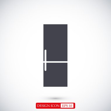 Buzdolabı düz simgesi