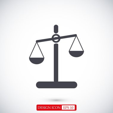 düz ölçek simgesi