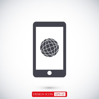 Akıllı Telefon Düz Simgesi