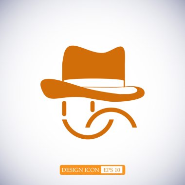 gülümseme düz simgesi