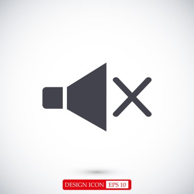 düz hoparlör simgesi