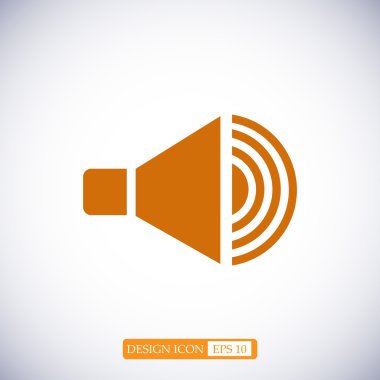 düz hoparlör simgesi