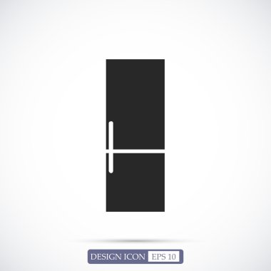 Buzdolabı düz simgesi