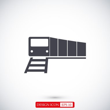 Tren Düz Simgesi
