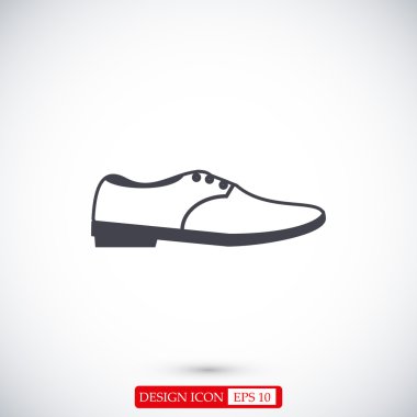  Ayakkabı düz simgesi