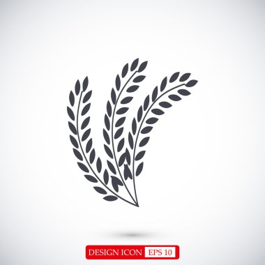 Buğday düz simgesi