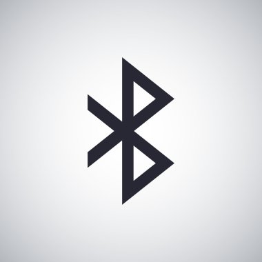 Bluetooth düz simgesi