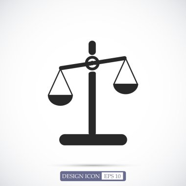 düz ölçek simgesi