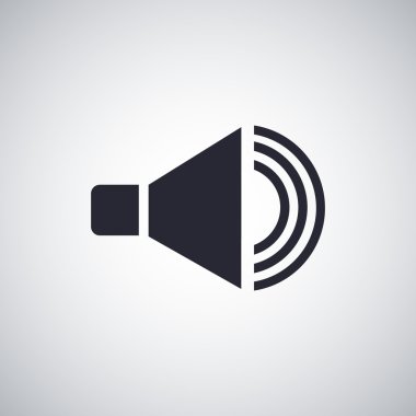 düz hoparlör simgesi