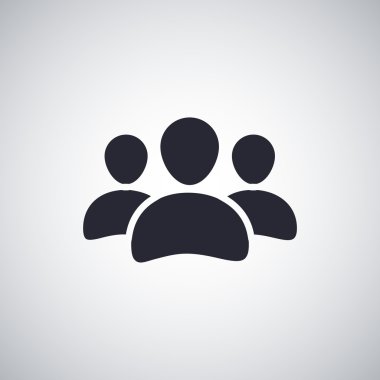 Erkekler düz simgesi