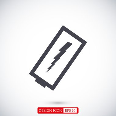 Düz pil simgesi taburcu