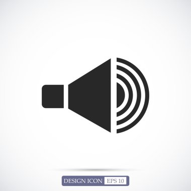 düz hoparlör simgesi