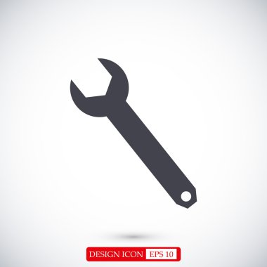 Düz İngiliz anahtarı simgesini