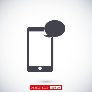 Cep telefonu sms simgesiyle 