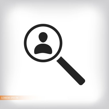 bulmak insanlar düz simgesi 