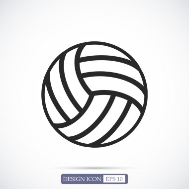 Basketbol anahat düz simgesi