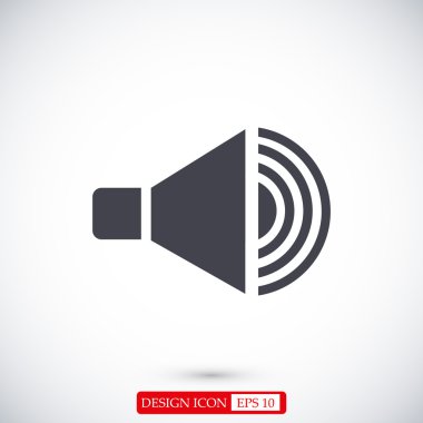 düz hoparlör simgesi