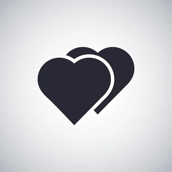 Heart flat icon — Stock Vector