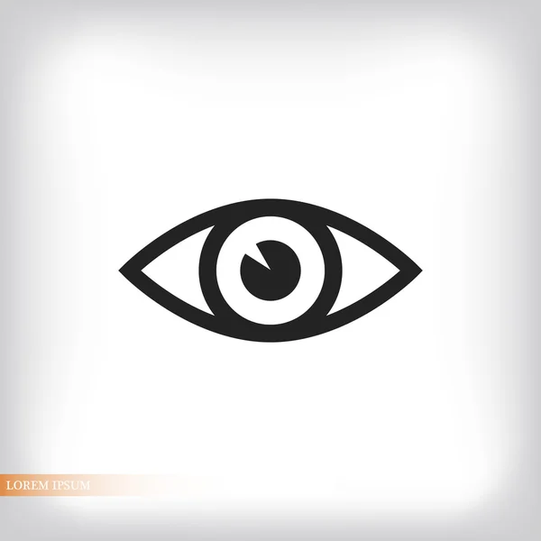 Плоский значок ока — стоковий вектор