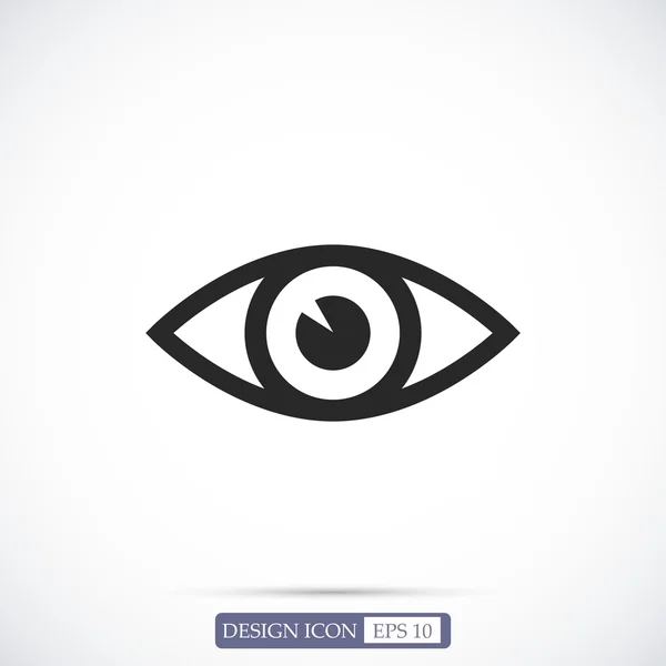 Eye flat icon — Stock Vector