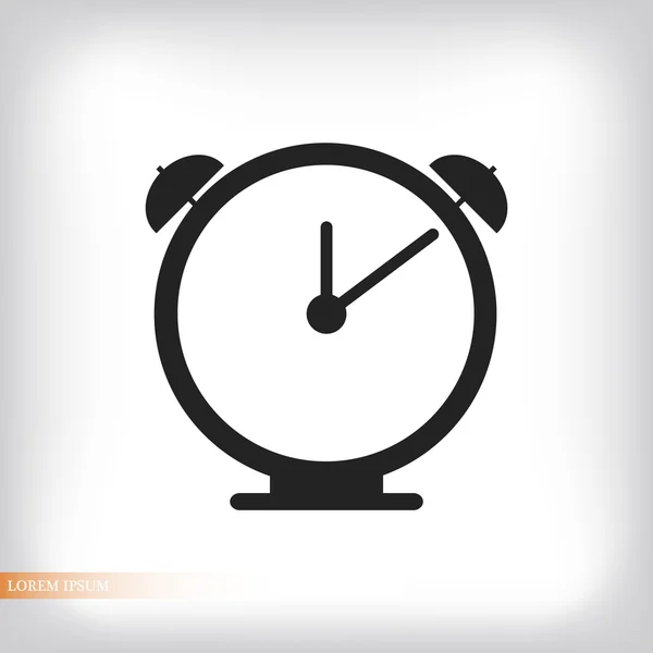 Reloj Icono plano — Vector de stock