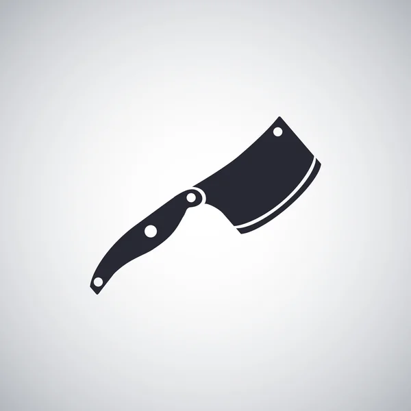 Cuchillo Icono plano — Vector de stock