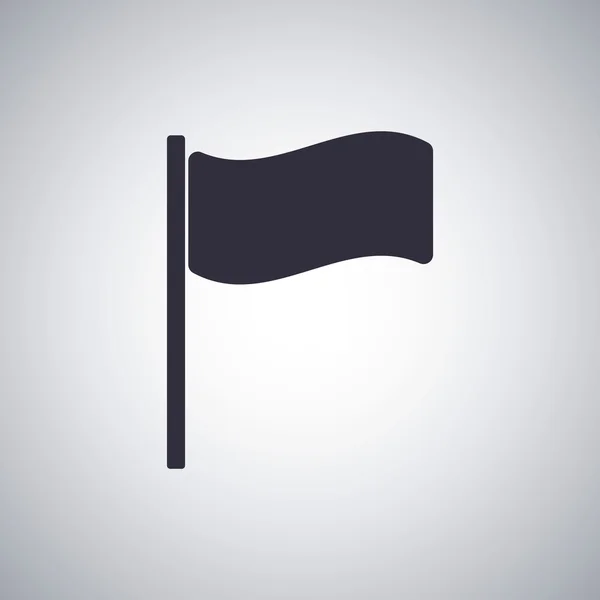 Bandera icono plano — Vector de stock