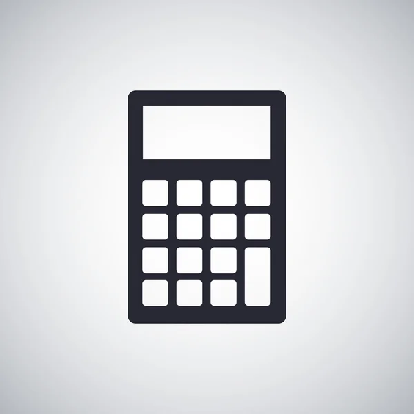 Calculadora Icono plano — Vector de stock