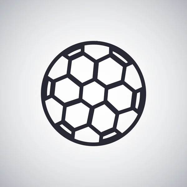 Futbol topu düz simgesi — Stok Vektör